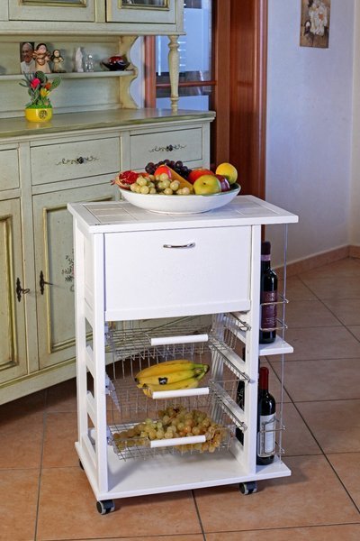 Carrello cucina portafrutta maitre: carrello in acciaio pieghevole ... Carrello professionale da cucina